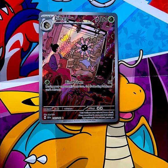 Lileep Full art Stellar Crown Pokémon Card - Picture 1 of 2